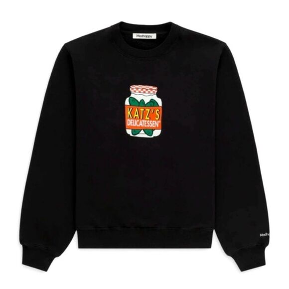 Madhappy x Katz’s Delicatessen Limited Edition Fleece Sweatshirt Unisex XS NEW - Picture 1 of 7